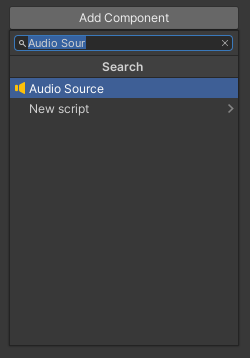 Adding an audio source